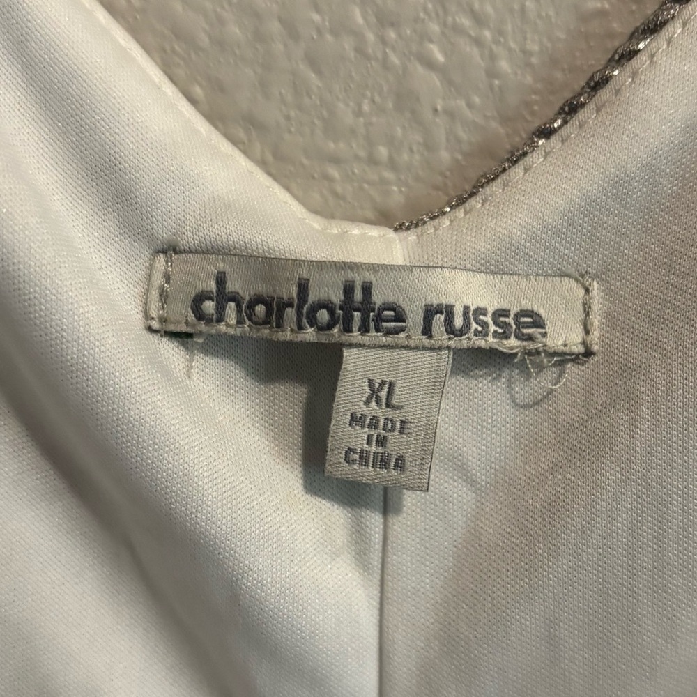 CHARLOTTE RUSSE NWT ROMPER spaghetti straps XL - Picture 3 of 5